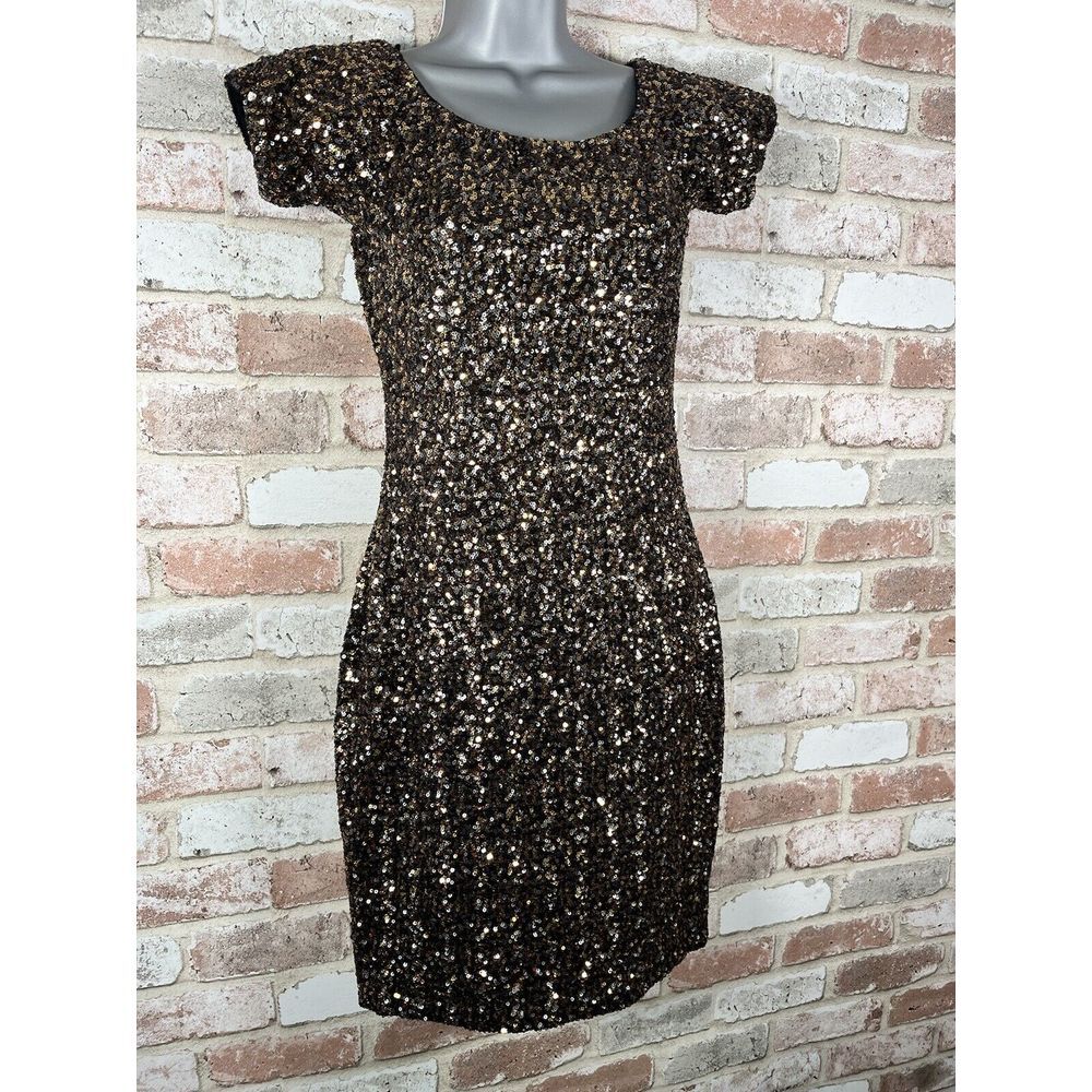 Dress The Population Sequin Sheath‎ Dress Medium - Picture 3 of 15